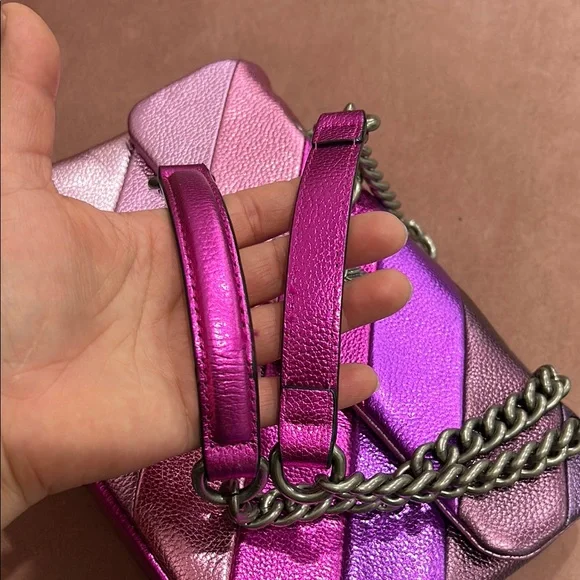 Kurt Geiger Pink and Purple Shoulder Bag THE KENSINGTON - Picture 7 of 14